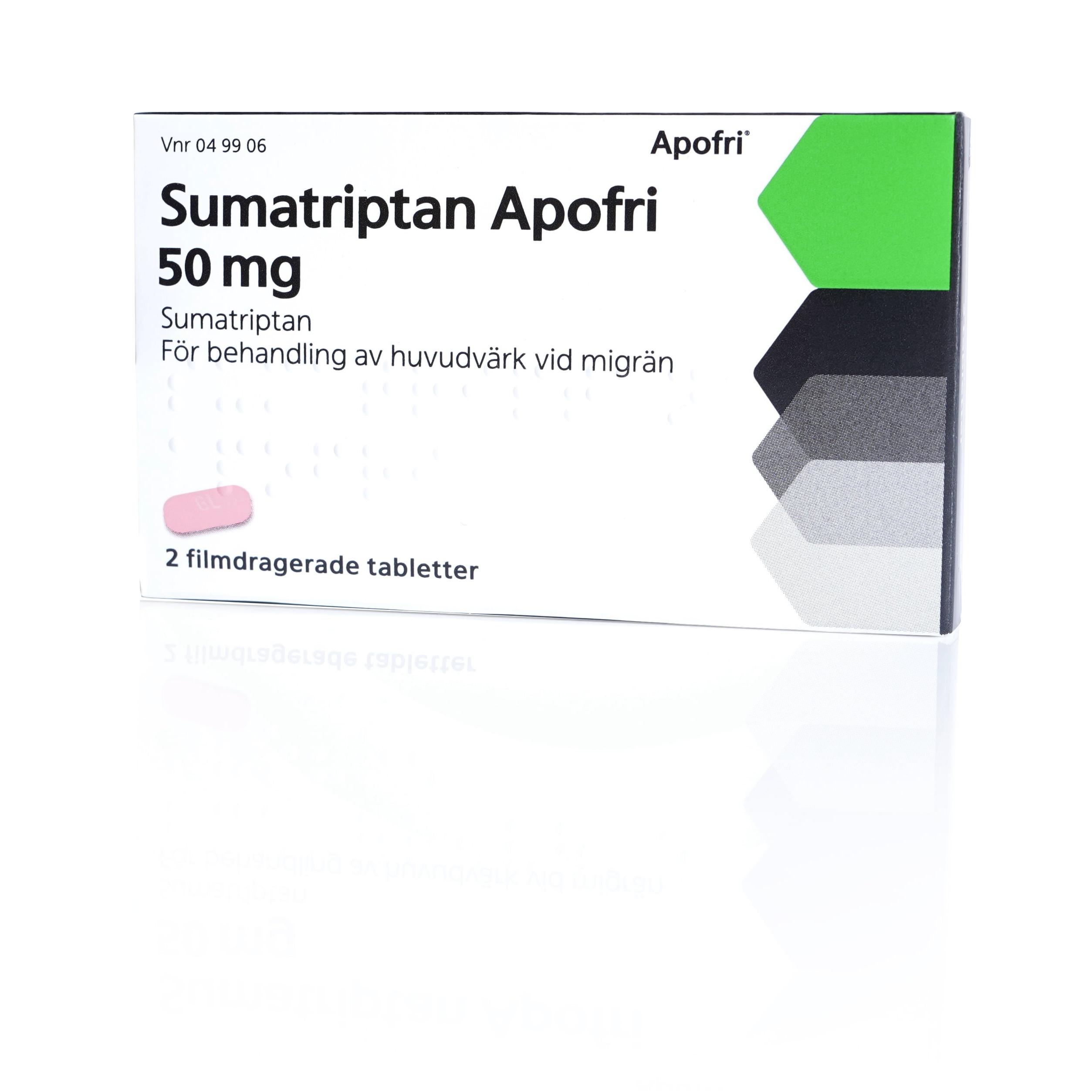 Sumatriptan Apofri 2stk 50mg [filmhtfl]