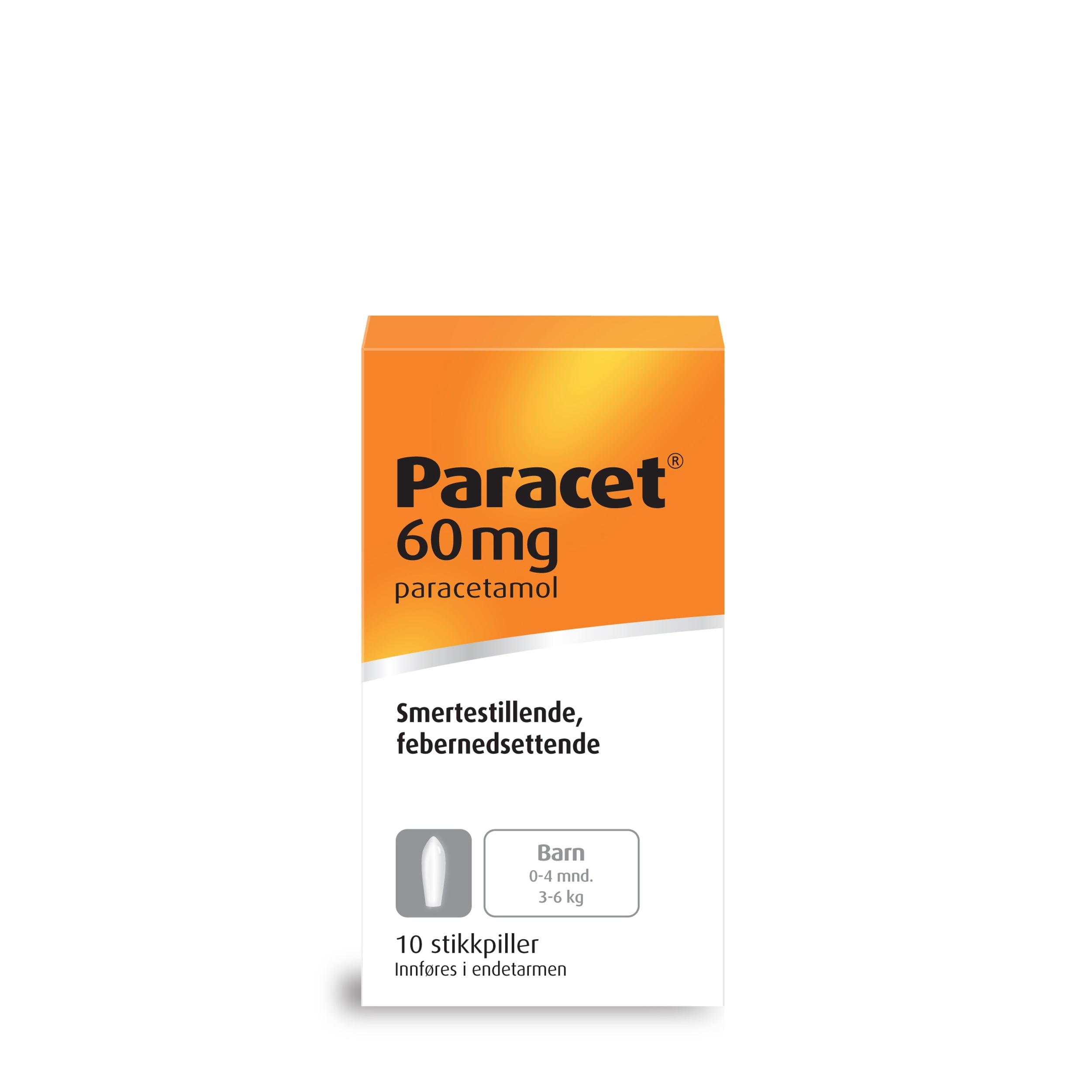 Paracet 10stk 60mg [eþ-stíll]
