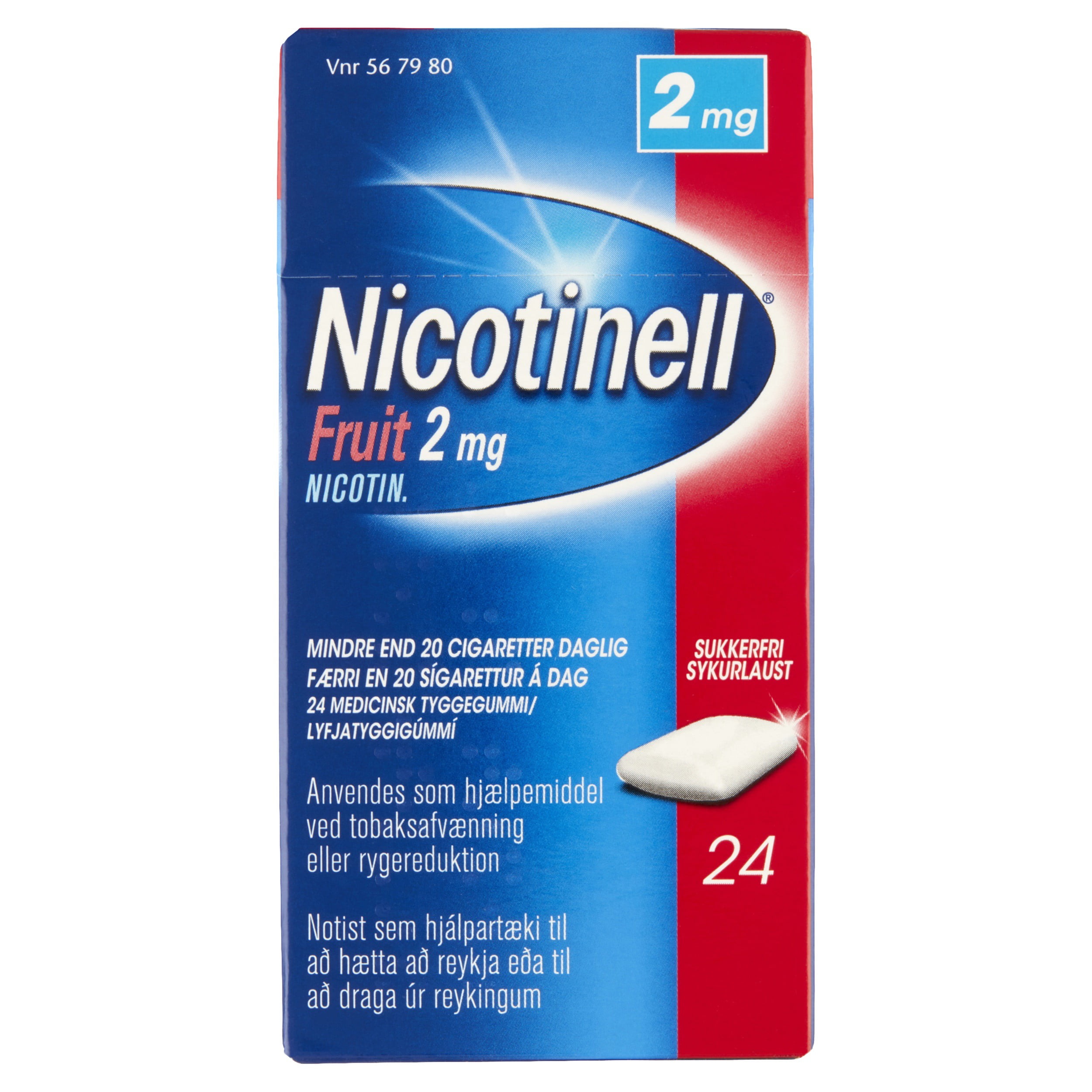 Nicotinell Fruit 2mg 24stk
