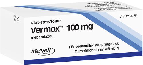 Vermox 6stk 100mg [töflur]