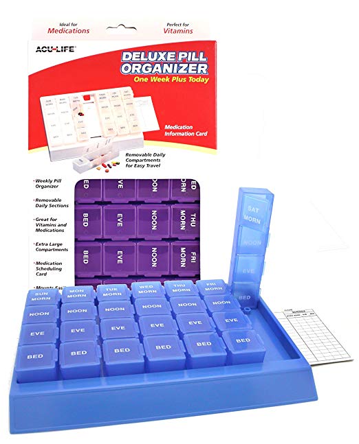Acu-Life Lyfjabox 7 daga m. 4 hólf lítið