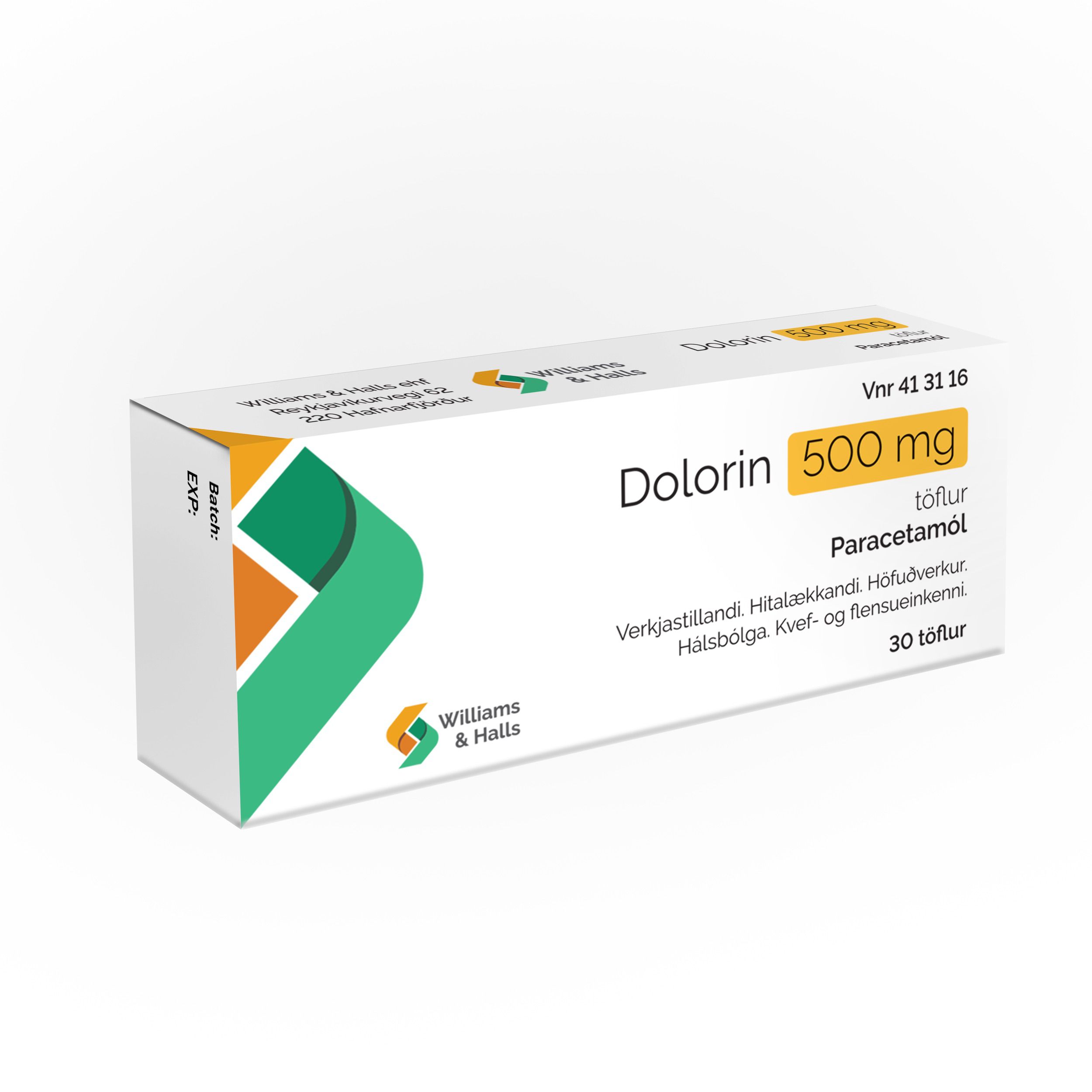 Dolorin 30stk 500mg [töflur]